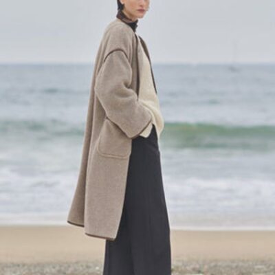 Clothing Velvet  | Greenwich Coat Taupe